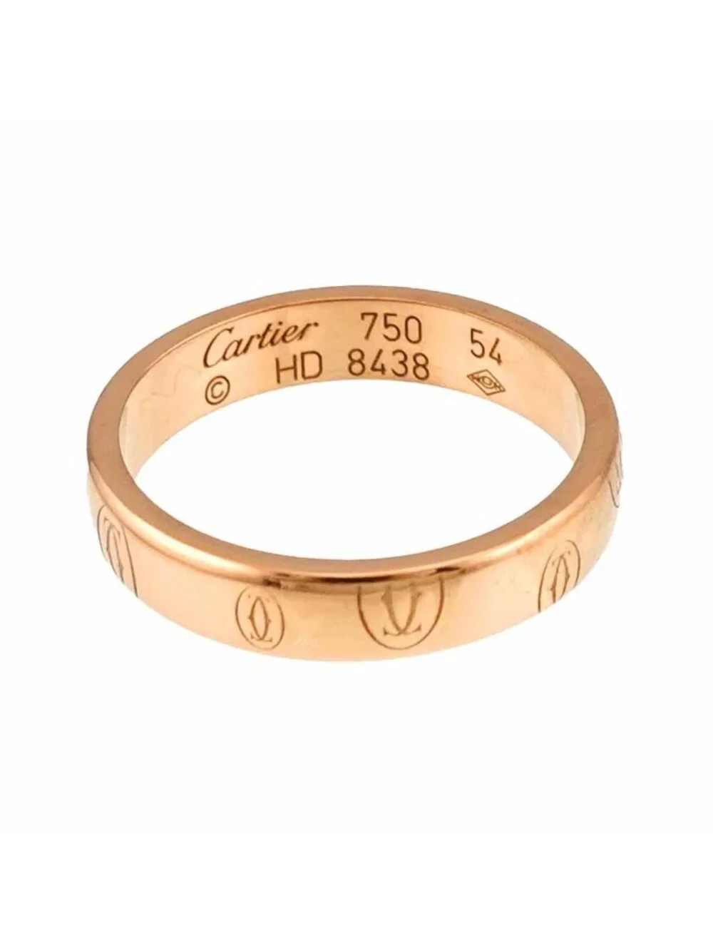 Cartier Happy Birthday Small SM 54 Ring 18K Pink Gold Certificate